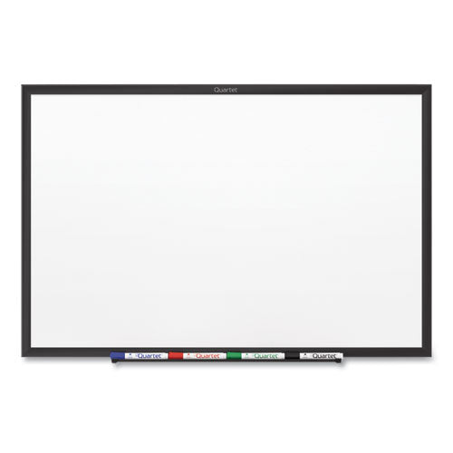 Image of Quartet® Classic Series Nano-Clean Dry Erase Board, 24" x 18", White Surface, Black Aluminum Frame