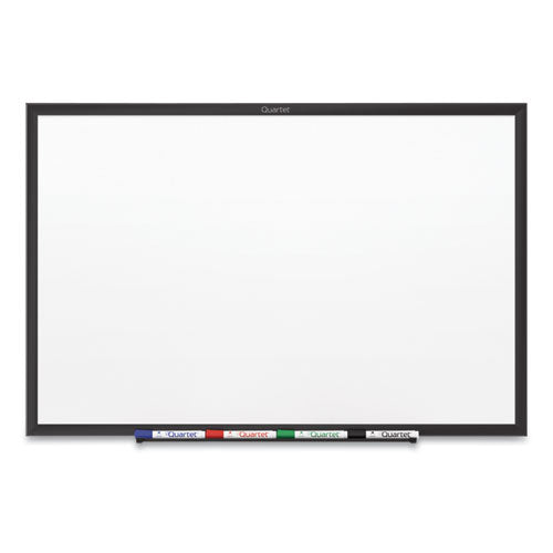 Image of Quartet® Classic Series Nano-Clean Dry Erase Board, 36" x 24", White Surface, Black Aluminum Frame