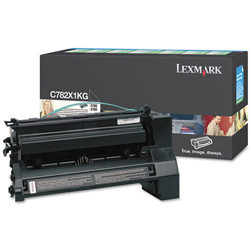 Image of Lexmark C782x1kg Extra High-Yield Toner, 15,000 Page-Yield, Black