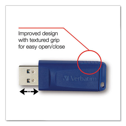 Image of Verbatim® Classic Usb 2.0 Flash Drive, 16 Gb, Blue