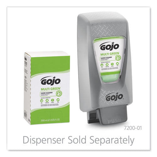 Image of GOJO® MULTI GREEN Hand Cleaner, Refill for PRO TDX Push Style Dispenser, Citrus Solvent with Natural Pumice, 2,000 mL, 4/Carton