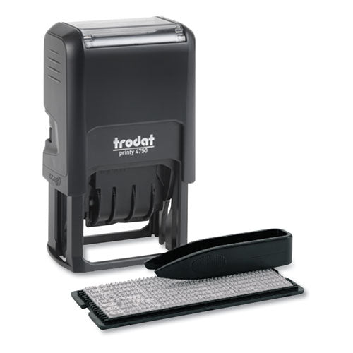 Image of Trodat® Printy Do It Yourself Self-Inking Message Dater,1.63 x 1, Blue/Red
