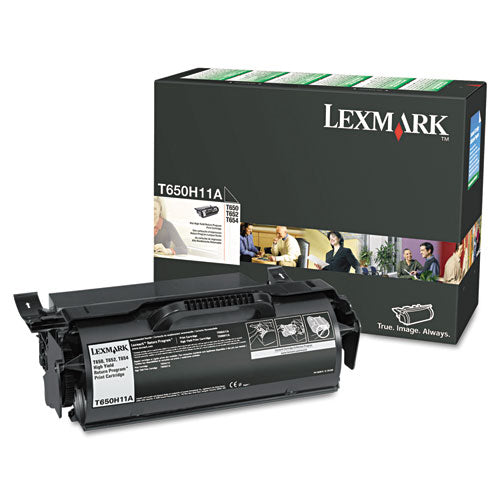Image of Lexmark T650h11a Return Program High-Yield Toner, 25,000 Page-Yield, Black
