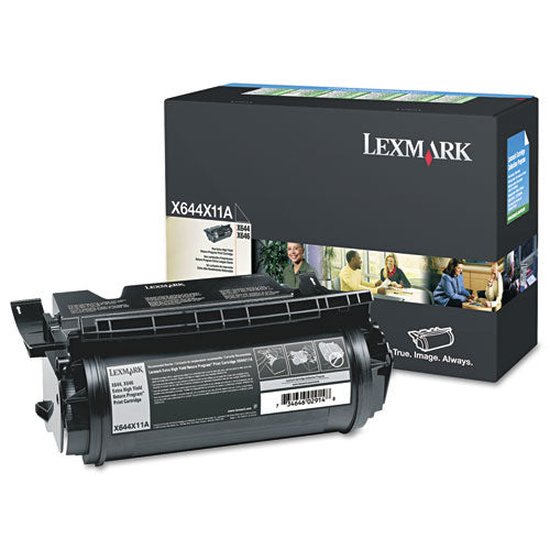 Image of Lexmark X644x11a Return Program Extra High-Yield Toner, 32,000 Page-Yield, Black