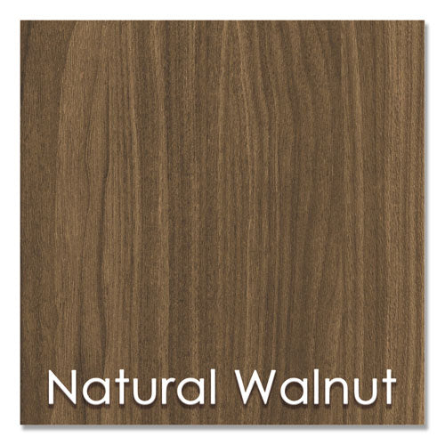 Image of Linea Italia® Urban Series Cabinet Credenza Pedestal with Lateral File, 35.25w x 15.25d x 23.75h, Natural Walnut