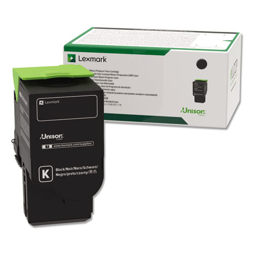 Image of Lexmark 78c1uk0 Return Program Toner, 10,500 Page-Yield, Black