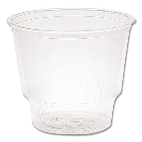 Image of Pactiv Evergreen EarthChoice Recycled Clear Plastic Sundae Dish, 12 oz, Clear, 50 Dishes/Bag, 20 Bag/Carton