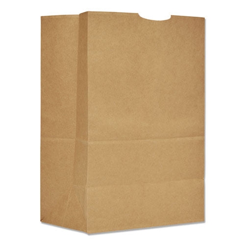 Image of Ross & Wallace Paper Products Grocery Paper Bags, #1/6 BBL Size, Extra Heavy-Duty, 12" x 7" x 17", Natural, 400/Bundle