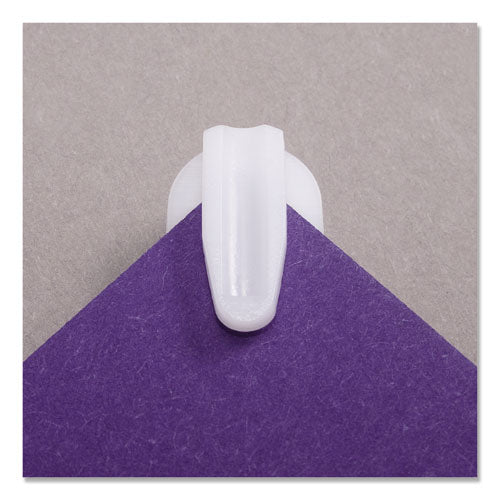 Image of Advantus StikkiCLIPS, Adhesive Back, 40 Sheet Capacity, White, 20/Pack