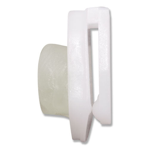 Image of Advantus StikkiCLIPS, Adhesive Back, 40 Sheet Capacity, White, 20/Pack
