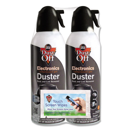 Image of Dust-Off® Disposable Compressed Air Duster, 10 Oz Can, 2/pack
