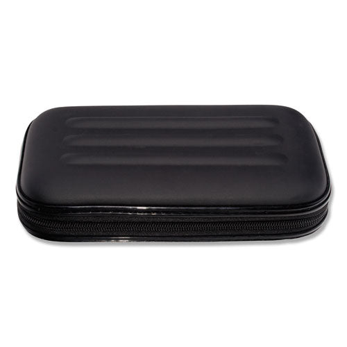 Image of Innovative Storage Designs Large Soft-Sided Pencil Case, 8.75" x 5.25" x 2", Black