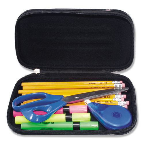Image of Innovative Storage Designs Large Soft-Sided Pencil Case, 8.75" x 5.25" x 2", Black