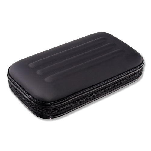Image of Innovative Storage Designs Large Soft-Sided Pencil Case, 8.75" x 5.25" x 2", Black