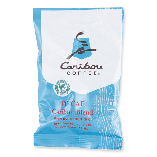 Image of Caribou Coffee® Decaf Caribou Blend Coffee Fractional Packs, 2.5 Oz, 18/carton