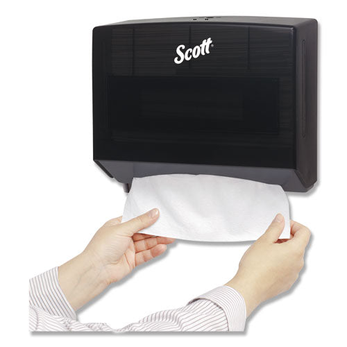 Image of Scott® Scottfold Folded Towel Dispenser, 10.75 X 4.75 X 9, Black
