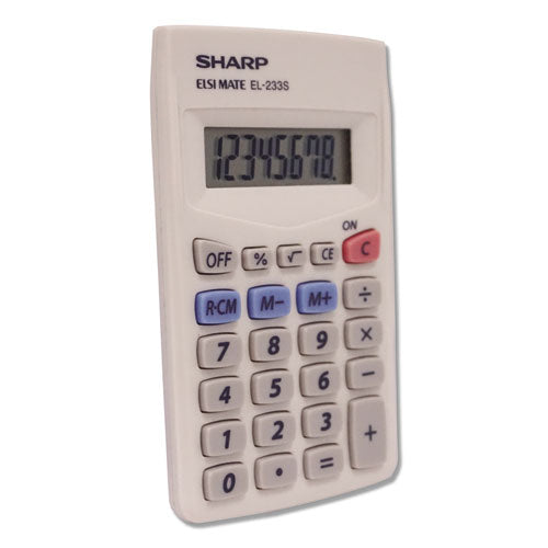 Image of Sharp® El233sb Pocket Calculator, 8-Digit Lcd