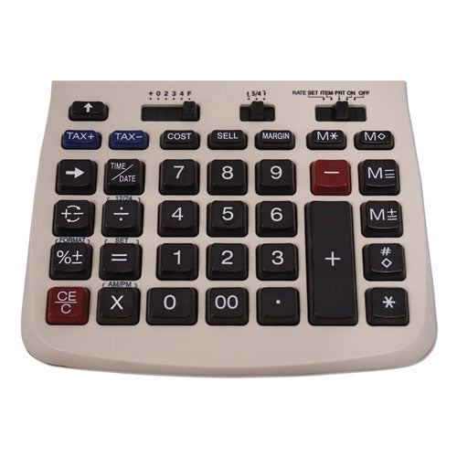 Image of Victor® 1208-2 Two-Color Compact Printing Calculator, Black/red Print, 2.3 Lines/sec