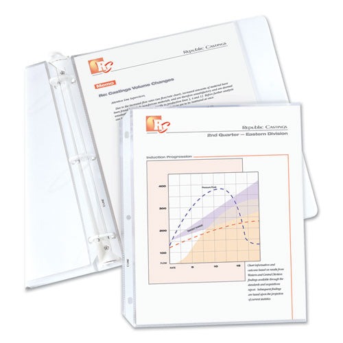 Image of C-Line® Standard Weight Polypropylene Sheet Protectors, Non-Glare, 2", 11 x 8.5, 50/Box