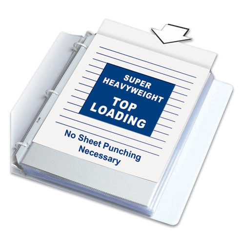 Image of C-Line® Super Heavyweight Poly Sheet Protectors, Non-Glare, 2", 11 x 8.5, 50/Box