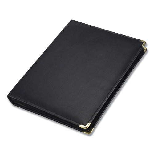 Image of Samsill® Classic Collection Zipper Ring Binder, 3 Rings, 1.5" Capacity, 11 X 8.5, Black