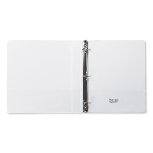 Image of Samsill® Earth's Choice Plant-Based D-Ring View Binder, 3 Rings, 1" Capacity, 11 x 8.5, White
