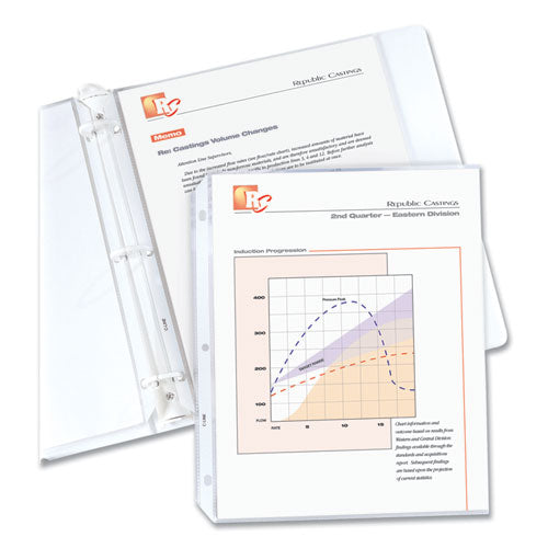 Image of C-Line® Standard Weight Polypropylene Sheet Protectors, Clear, 2", 11 x 8.5, 50/Box