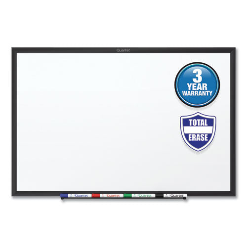 Image of Quartet® Classic Series Total Erase Dry Erase Boards, 60" x 36", White Surface, Black Aluminum Frame