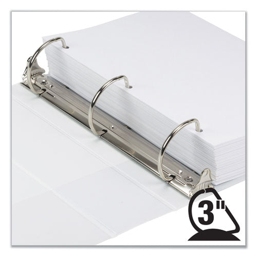 Image of Samsill® Earth's Choice Plant-Based D-Ring View Binder, 3 Rings, 3" Capacity, 11 x 8.5, White