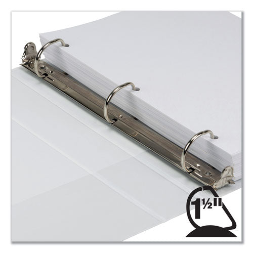 Image of Samsill® Earth's Choice Plant-Based D-Ring View Binder, 3 Rings, 1.5" Capacity, 11 x 8.5, White