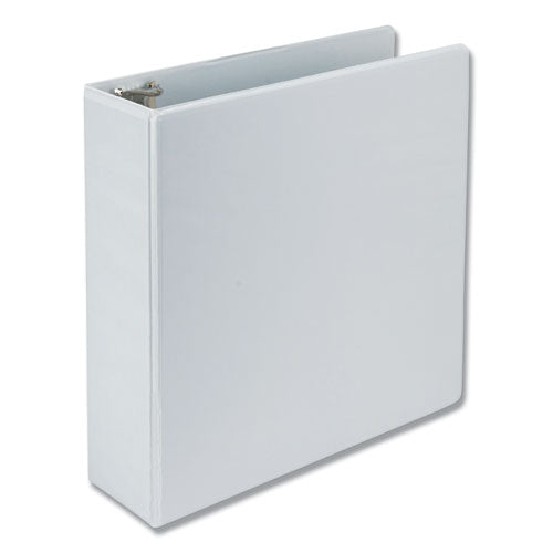 Image of Samsill® Earth's Choice Plant-Based D-Ring View Binder, 3 Rings, 3" Capacity, 11 x 8.5, White