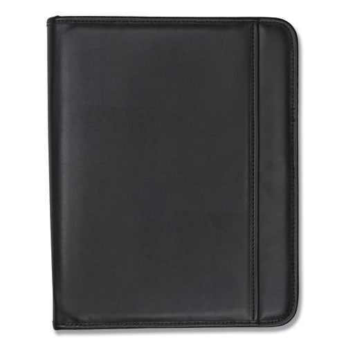 Image of Samsill® Professional Zippered Pad Holder, Pockets/slots, Writing Pad, Black