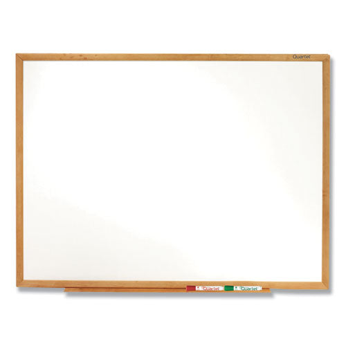 Image of Quartet® Classic Series Total Erase Dry Erase Boards, 36" x 24", White Surface, Oak Finished Fiberboard (MDF) Frame