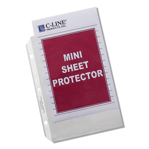Image of C-Line® Heavyweight Polypropylene Sheet Protectors, Clear, 2", 8.5 x 5.5, 50/Box