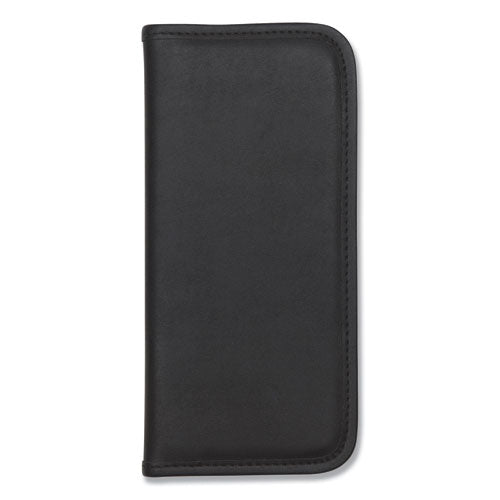 Image of Samsill® Professional Vinyl Business Card File, Holds 160 2 x 3.5 Cards, 4.75 x 10.25, Black