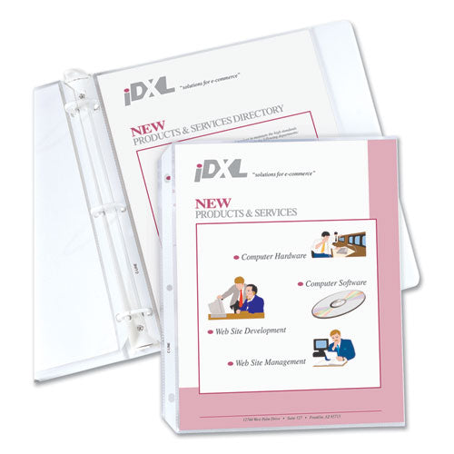 Image of C-Line® Heavyweight Polypropylene Sheet Protectors, Non-Glare, 2", 11 x 8.5, 100/Box