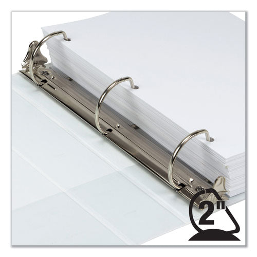 Image of Samsill® Earth's Choice Plant-Based D-Ring View Binder, 3 Rings, 2" Capacity, 11 x 8.5, White