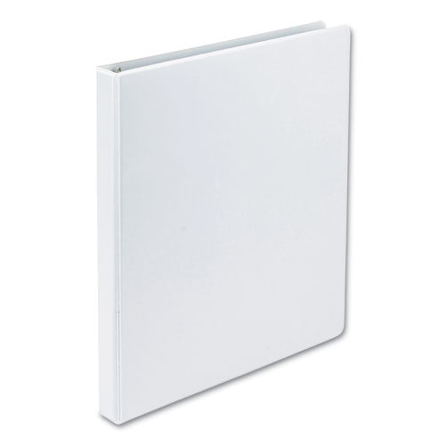 Image of Samsill® Earth's Choice Plant-Based Round Ring View Binder, 3 Rings, 0.5" Capacity, 11 x 8.5, White