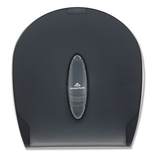 Image of Georgia Pacific® Professional Jumbo Jr. Bathroom Tissue Dispenser, Single Roll, 10.6 x 5.4 x 11.3, Translucent Smoke