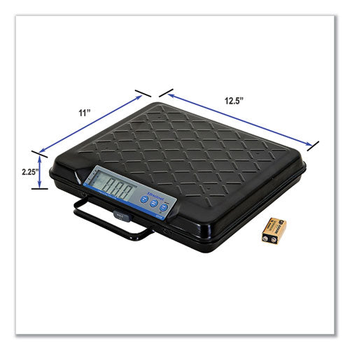 Image of Brecknell Portable Electronic Utility Bench Scale, 250 lb Capacity, 12.5 x 10.95 x 2.2  Platform