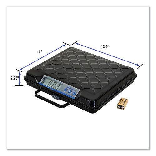 Image of Brecknell Portable Electronic Utility Bench Scale, 100 lb Capacity, 12.5 x 10.95 x 2.2  Platform