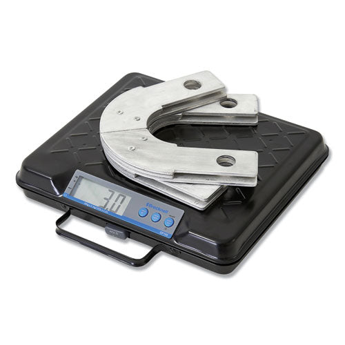 Image of Brecknell Portable Electronic Utility Bench Scale, 100 lb Capacity, 12.5 x 10.95 x 2.2  Platform