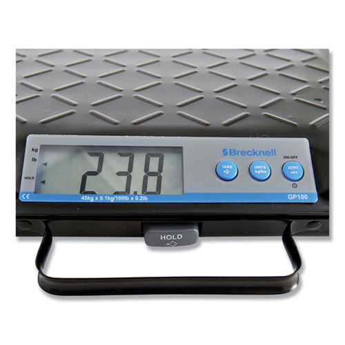 Image of Brecknell Portable Electronic Utility Bench Scale, 100 lb Capacity, 12.5 x 10.95 x 2.2  Platform