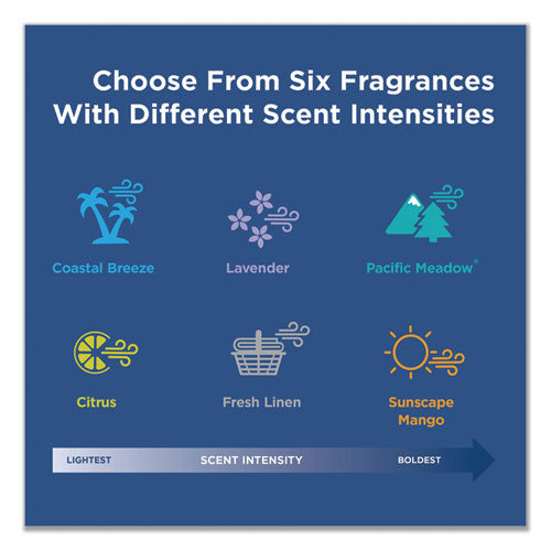 Image of Georgia Pacific® Professional Activeaire Deodorizer Urinal Screen, Coastal Breeze Scent, Blue, 12/carton
