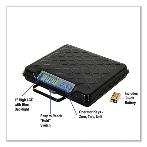 Image of Brecknell Portable Electronic Utility Bench Scale, 100 lb Capacity, 12.5 x 10.95 x 2.2  Platform