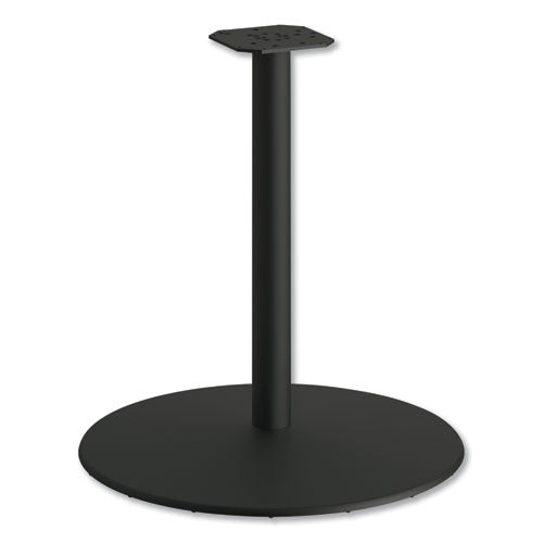 Image of HON® Between Round Disc Base for 30" Table Tops, 29" High, Black Mica