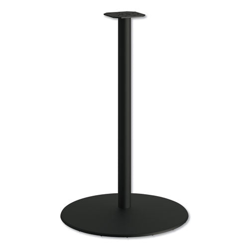 Image of HON® Between Round Disc Base for 42" Table Tops, 40.79" High, Black Mica
