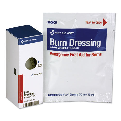 Image of First Aid Only Smartcompliance Refill Burn Dressing, 4 X 4, White