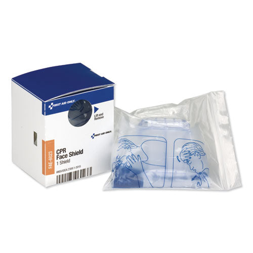 Image of First Aid Only SmartCompliance CPR Face Shield and Breathing Barrier, Plastic, One Size Fits All