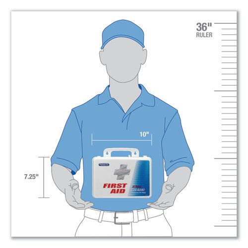 Image of PhysiciansCare® by First Aid Only® Office First Aid Kit, For Up To 25 People, 131 Pieces, Plastic Case